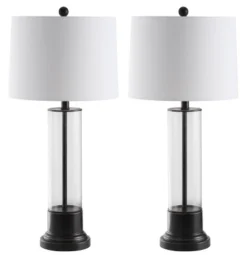 Safavieh Jayse Contemporary Glass Table Lamps (Set of 2) -Safavieh Furniture GUEST 9fea2980 4bbd 4cde b7e8 7e1939b5eff4