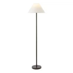 Safavieh Zaire 65" Modern Metal Floor Lamp with Fabric Shade - Black