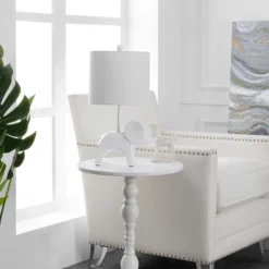 Safavieh Ellie Elephant White Ceramic Table Lamp