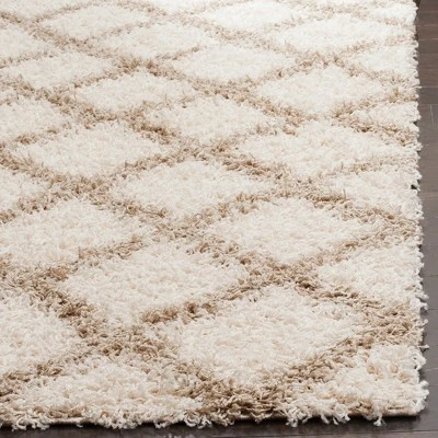 Safavieh Mai Shag Collection: Plush Lattice Pattern Area Rug 3 Safavieh Mai Shag Collection: Plush Lattice Pattern Area Rug