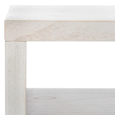 Safavieh Zella 4-Door White Console Table with Geometric Facade 8 Safavieh Zella 4-Door White Console Table with Geometric Facade - Image 6