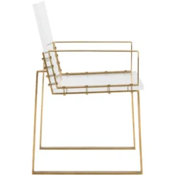 Safavieh Langston Acrylic Arm Chair with Brass Finish 11 Safavieh Langston Acrylic Arm Chair with Brass Finish -Safavieh Furniture GUEST a5ee6a4e dac6 4668 ad34 a92a1a39db4c