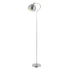 Safavieh Elijah Iron Floor Lamp with LED Bulb - Brushed Nickel