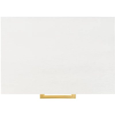 Safavieh Couture Estelle Nightstand - Modern Oak and Brass 2-Drawer Side Table 10 Safavieh Couture Estelle Nightstand - Modern Oak and Brass 2-Drawer Side Table - Image 8