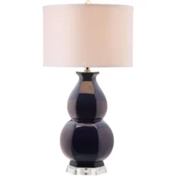 Safavieh Juniper 30-Inch Navy Ceramic Table Lamp -Safavieh Furniture GUEST aa7f0218 c2b2 4369 92ef ebb1c666dc25