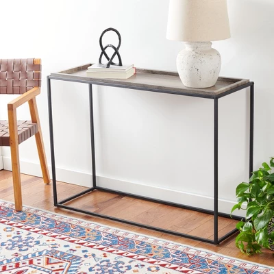 Safavieh Andey Console Table - Modern Minimalist Brown and Black Design 4 Safavieh Andey Console Table - Modern Minimalist Brown and Black Design - Image 2