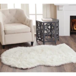 Safavieh Haven Faux Sheepskin Solid Area Rug -Safavieh Furniture GUEST aac7800e f5e1 43a0 a2ad 8b6b8f6dc4a4