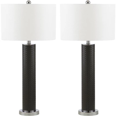 Safavieh Ollie 31.5-Inch Grey Faux Alligator Table Lamps - Set of 2 15 Safavieh Ollie 31.5-Inch Grey Faux Alligator Table Lamps - Set of 2 - Image 13