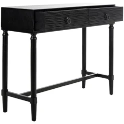 Safavieh Aliyah 2-Drawer Console Table - Sleek Black Finish -Safavieh Furniture GUEST ad0fb7dd 8e2f 441d b683 1954ad509872