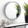 Safavieh Eden Round Silver Beaded Wall Mirror - 30 Inch -Safavieh Furniture GUEST adfaf2a9 7fb1 471c 8215 52ac384c56fc