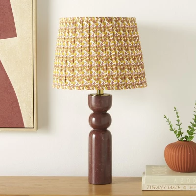 Safavieh Suraya 24-Inch Deep Red Marble Table Lamp 4 Safavieh Suraya 24-Inch Deep Red Marble Table Lamp - Image 2
