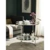 Safavieh Dante Bar Cart in Lustrous Silver with Mirrored Glass Shelves 2 Safavieh Dante Bar Cart in Lustrous Silver with Mirrored Glass Shelves -Safavieh Furniture GUEST ae702d8f 5a81 42c2 96dd f8292be82f6d
