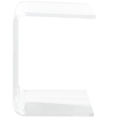 Safavieh Upton Acrylic Side Table - Clear C-Silhouette Design 6 Safavieh Upton Acrylic Side Table - Clear C-Silhouette Design - Image 4
