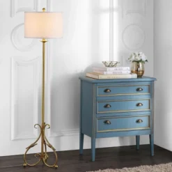 Safavieh Elisa Baroque Gold Floor Lamp - LIT4346 -Safavieh Furniture GUEST afe1f5e4 e7ea 46fe bc2d e5d68cdebf9f