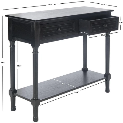 Safavieh Tate 2-Drawer Console Table with Sculpted Turned Legs 11 Safavieh Tate 2-Drawer Console Table with Sculpted Turned Legs - Image 9