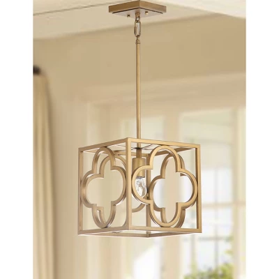 Safavieh Rabia 14-Inch Trellis Pendant in Gold Finish 3 Safavieh Rabia 14-Inch Trellis Pendant in Gold Finish
