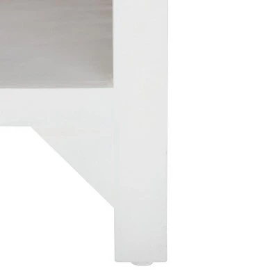 Safavieh Squall Square Coffee Table with Storage - White Washed Finish 4 Safavieh Squall Square Coffee Table with Storage - White Washed Finish - Image 2