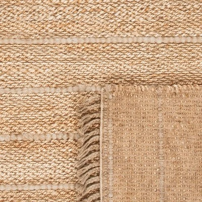 Safavieh Nita Solid Woven Rug - Hand-Woven Jute & Wool Coastal Decor 4 Safavieh Nita Solid Woven Rug - Hand-Woven Jute & Wool Coastal Decor - Image 2
