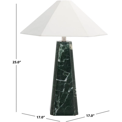 Safavieh Rylan 27.5" Green Marble Table Lamp - TBL2026 7 Safavieh Rylan 27.5" Green Marble Table Lamp - TBL2026 - Image 5
