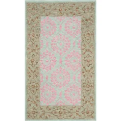 Safavieh Mina Collection Leaf Hooked Wool Accent Rug -Safavieh Furniture GUEST b44f4ecf 1465 423a 8b9a b196eb40987c