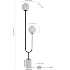 Safavieh Leif 68-Inch Iron and Marble Floor Lamp in Black and White 9 Safavieh Leif 68-Inch Iron and Marble Floor Lamp in Black and White -Safavieh Furniture GUEST b4b54dc6 2f9f 4980 a3c1 a1e3a7c18277