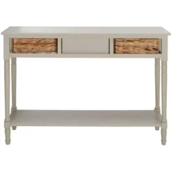 Christa Console Table With Storage - Vintage Grey - Safavieh -Safavieh Furniture GUEST b6a8613f 495d 4ea6 b1a8 ee2a73d78548
