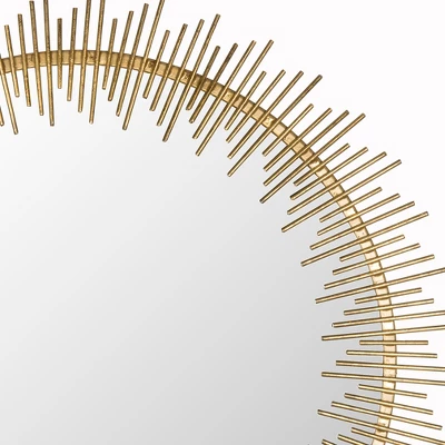 Safavieh Sunray Circle Mirror - 25" Hand-Forged Sunburst Wall Decor 4 Safavieh Sunray Circle Mirror - 25" Hand-Forged Sunburst Wall Decor - Image 2