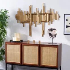 Safavieh Ryona 33.5" Iron Wall Decor - Antique Brass