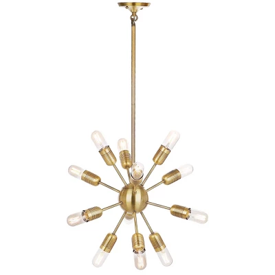 Safavieh Raging 37-Inch 12-Light Solace Pendant in Gold 4 Safavieh Raging 37-Inch 12-Light Solace Pendant in Gold - Image 2