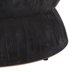 Safavieh Alecto Round Coffee Table - Sculptural Hourglass Wood Design -Safavieh Furniture GUEST b9e3ce1a ed84 41b0 a51b 4991d1882533