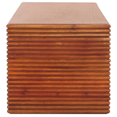 Safavieh Virginie Coffee Table - Natural Wood and Gold Contemporary Design 6 Safavieh Virginie Coffee Table - Natural Wood and Gold Contemporary Design - Image 4