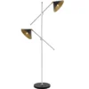 Dwyer 2 Light 67.5 Inch Floor Lamp - Black/Chrome - Safavieh -Safavieh Furniture GUEST bb479755 d286 4118 ab9e e4675e767843