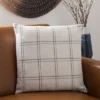 Safavieh Lazra 18-inch Windowpane Plaid Throw Pillow - Beige/Black -Safavieh Furniture GUEST bb646a53 117c 420f 9539 203eb6eb2986