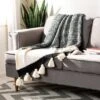 Safavieh Tensley Throw Blanket - 100% Cotton with Plush Tassels -Safavieh Furniture GUEST bc45129c 3bff 4f4f a5b6 5d563dcbd675