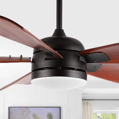 Safavieh Durden 57-Inch LED Light Ceiling Fan with Solid Wood Blades 6 Safavieh Durden 57-Inch LED Light Ceiling Fan with Solid Wood Blades - Image 4