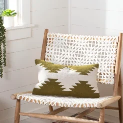 Safavieh Haleigh Geometric Boho Cotton Throw Pillow