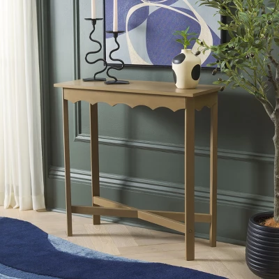 Safavieh Seraphina Rectangle Console Table in Brown 3 Safavieh Seraphina Rectangle Console Table in Brown