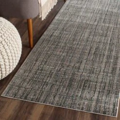 Safavieh Edern Collection Gray Dash 2'3" x 12' Runner Rug
