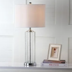 Safavieh Grant Clear Textured Glass Table Lamp (Set of 2) -Safavieh Furniture GUEST bd73d54d 3a5e 47e4 8f0f 6c52d043456b