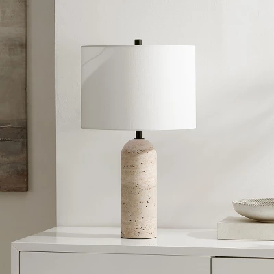Safavieh Jolene 24-Inch Ivory Travertine Table Lamp 3 Safavieh Jolene 24-Inch Ivory Travertine Table Lamp