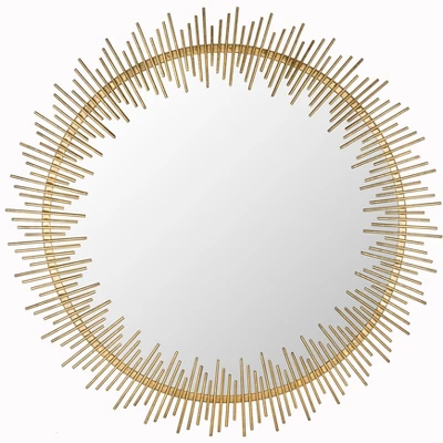 Safavieh Sunray Circle Mirror - 25" Hand-Forged Sunburst Wall Decor 5 Safavieh Sunray Circle Mirror - 25" Hand-Forged Sunburst Wall Decor - Image 3