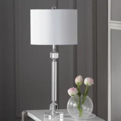 Safavieh Cosna Table Lamp Set of 2 - Elegant Clear Crystal -Safavieh Furniture GUEST bf62f0dd 63f2 4b83 9f63 377ca73fadec
