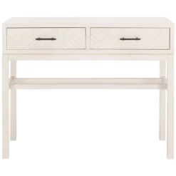 Safavieh Ajana 2-Drawer Console Table with Herringbone Detail -Safavieh Furniture GUEST c022f4bf e6c3 4660 831d 2ce35da9b804