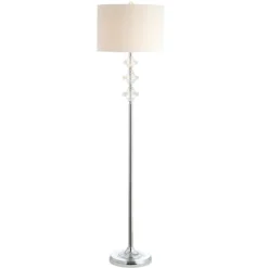 Safavieh Lottie Floor Lamp with Crystal Accents and Off-White Shade -Safavieh Furniture GUEST c05fd24b 123a 4943 99b4 814ac75d070d