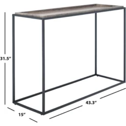 Safavieh Andey Console Table - Modern Minimalist Brown and Black Design 15 Safavieh Andey Console Table - Modern Minimalist Brown and Black Design -Safavieh Furniture GUEST c24f9d77 cc74 45fd 97ab f4b74d888088