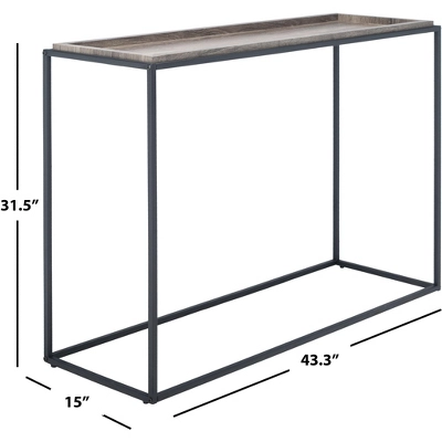 Safavieh Andey Console Table - Modern Minimalist Brown and Black Design 8 Safavieh Andey Console Table - Modern Minimalist Brown and Black Design - Image 6