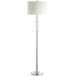 Safavieh Lottie Floor Lamp with Crystal Accents and Off-White Shade -Safavieh Furniture GUEST c2a7ebf4 f016 44b1 bfc3 4ca541570060