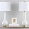 Safavieh Mae Long Neck Ceramic Table Lamp - Set of 2 -Safavieh Furniture GUEST c38aff80 492a 4ad9 a594 5d94706bda11