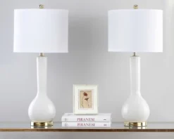 Safavieh Mae Long Neck Ceramic Table Lamp - Set of 2