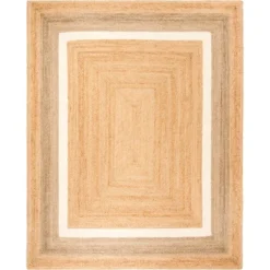 Safavieh Jerry Stripe Hand-Woven Jute Rug -Safavieh Furniture GUEST c49db375 aeb9 4175 844c b7057fbde416